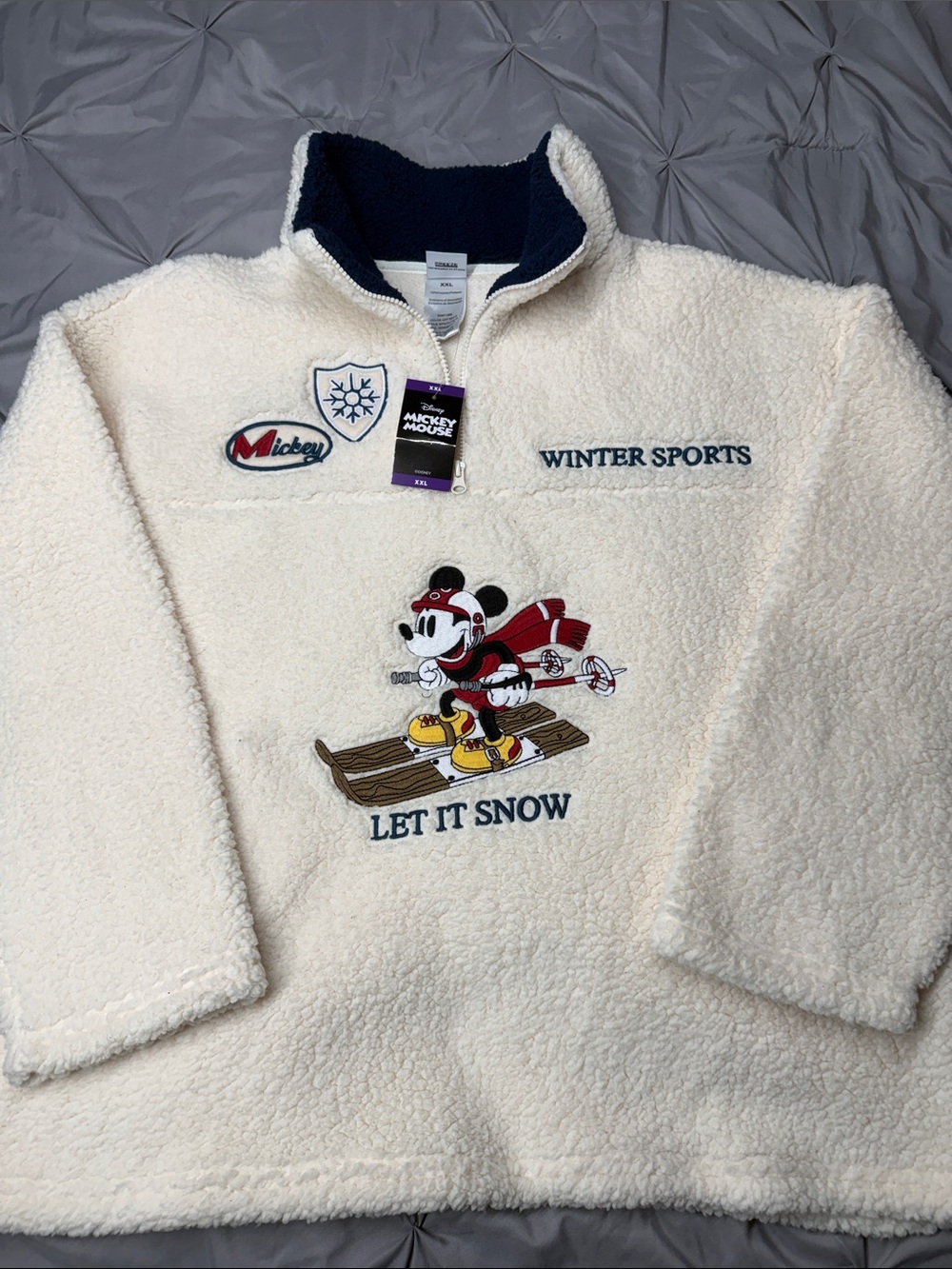 Disney - Mickey Mouse - Winter Sherpa - Cream - XXL